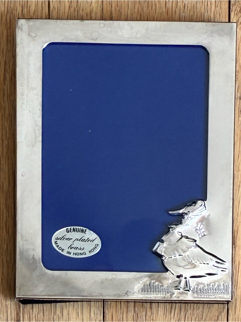 NIB Silverplated Brass Photo Frame, Made for A & S, New Vintage